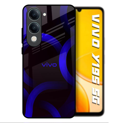 Blue Ring Light Vivo Y19s 5G Glass Back Cover Online