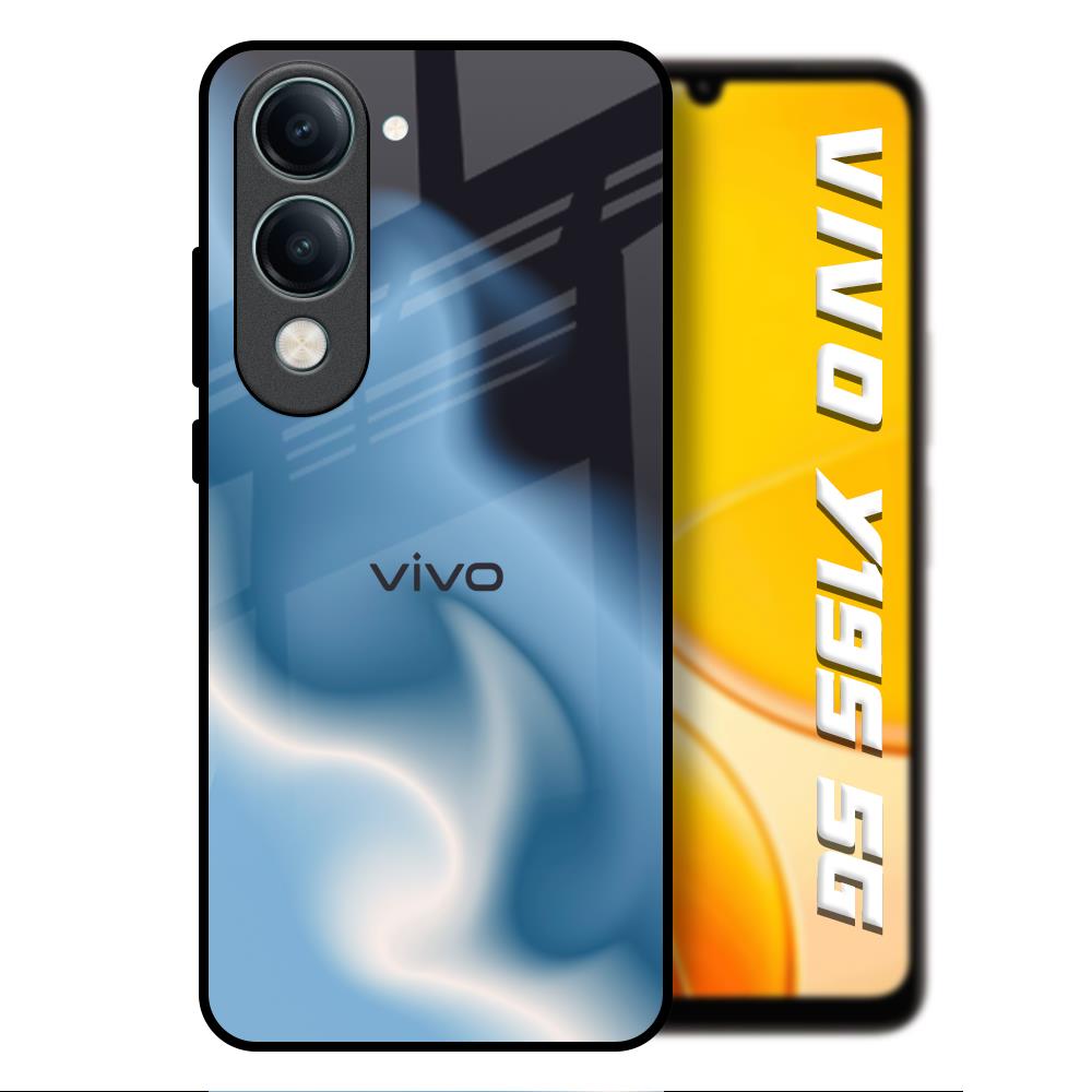 Blue Waves Vivo Y19s 5G Glass Back Cover Online