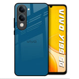 Cobalt Blue Vivo Y19s 5G Glass Back Cover Online
