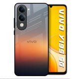 Aesthetic Orange Vivo Y19s 5G Glass Back Cover Online
