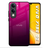 Purple Ombre Pattern Vivo Y19s 5G Glass Back Cover Online
