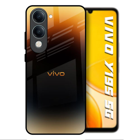 Grainy Yellow Vivo Y19s 5G Glass Back Cover Online