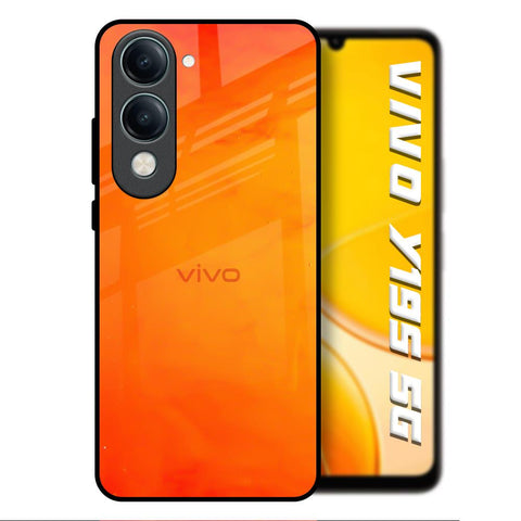Tangy Orange Vivo Y19s 5G Glass Back Cover Online