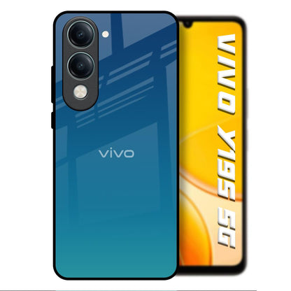 Celestial Blue Vivo Y19s 5G Glass Back Cover Online