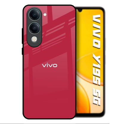 Solo Maroon Vivo Y19s 5G Glass Back Cover Online