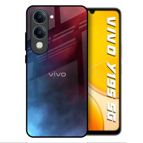 Smokey Watercolor Vivo Y19s 5G Glass Back Cover Online