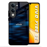 Blue Rough Abstract Vivo Y19s 5G Glass Back Cover Online