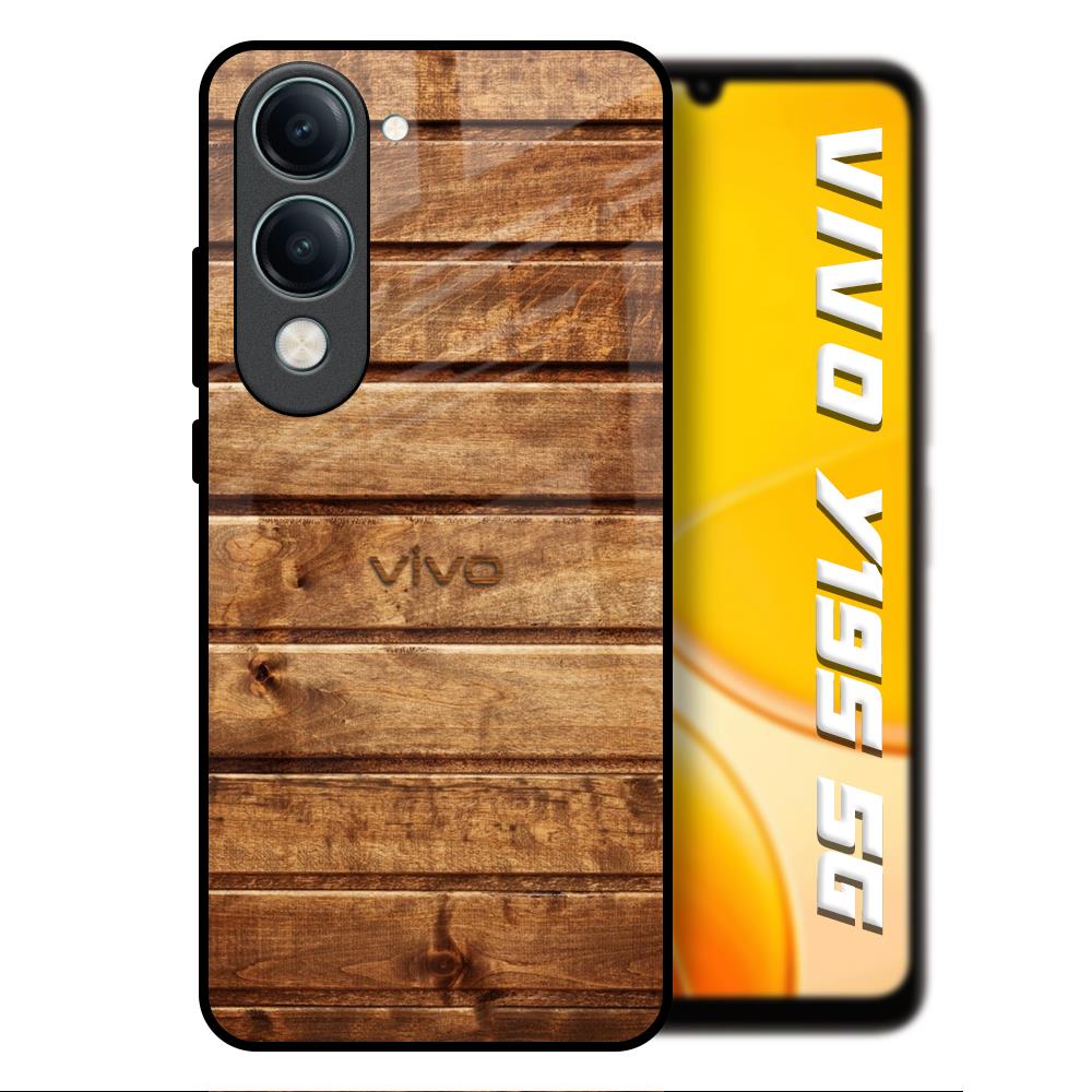 Wooden Planks Vivo Y19s 5G Glass Back Cover Online
