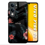 Tropical Art Flower Vivo Y19s 5G Glass Back Cover Online
