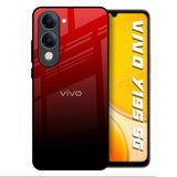 Maroon Faded Vivo Y19s 5G Glass Back Cover Online