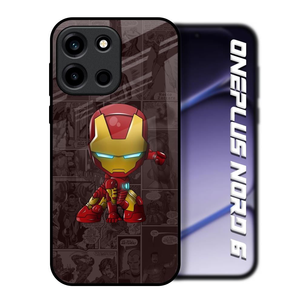 Angry Baby Super Hero OnePlus Nord 6 Glass Back Cover Online
