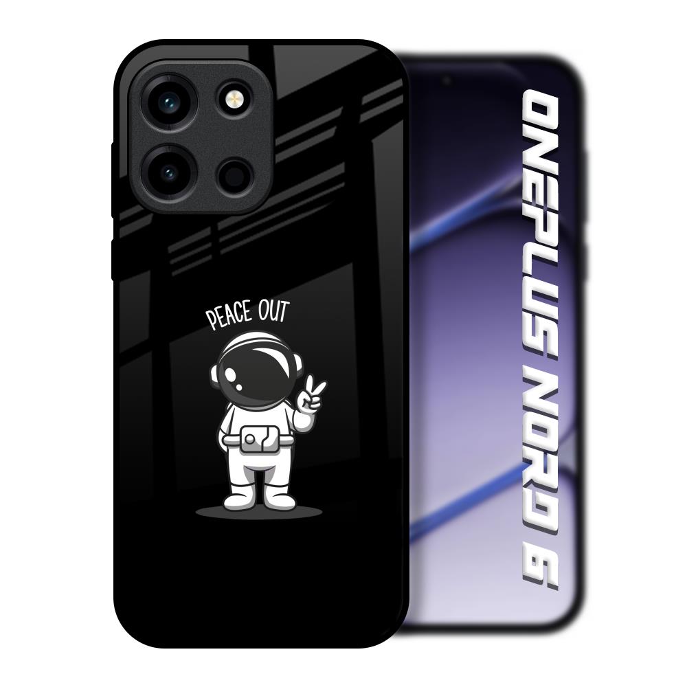 Peace Out Astro OnePlus Nord 6 Glass Back Cover Online