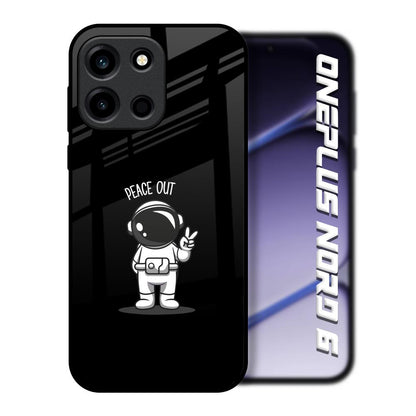 Peace Out Astro OnePlus Nord 6 Glass Back Cover Online
