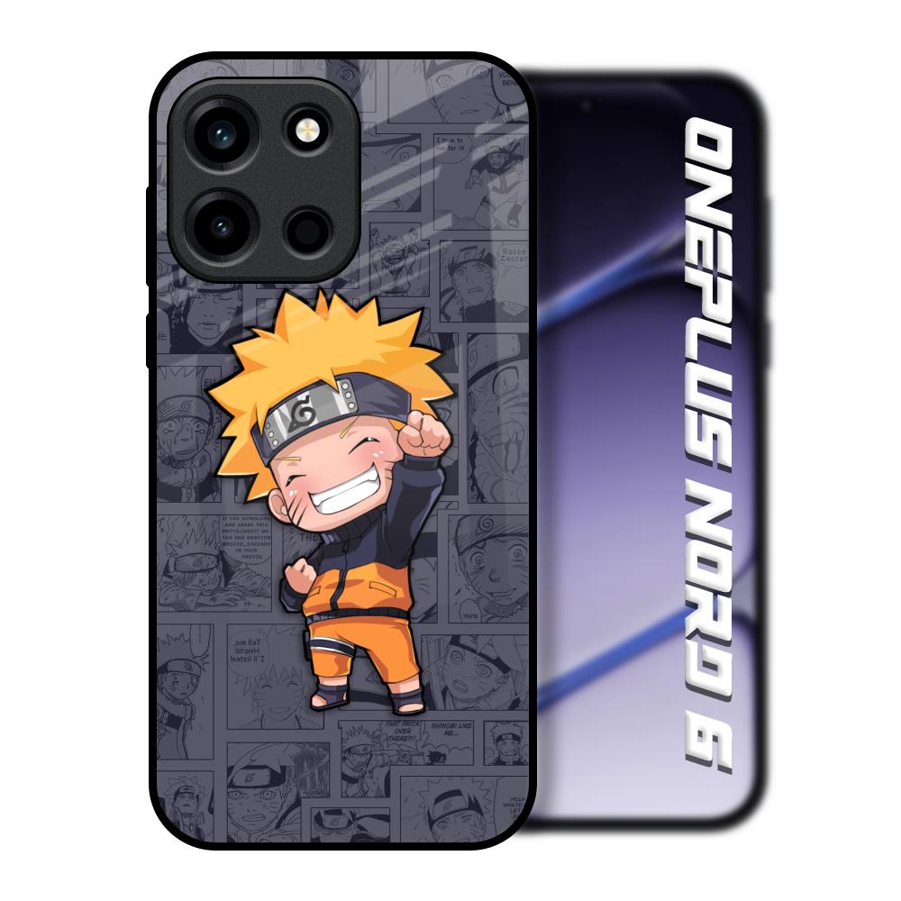 Orange Chubby OnePlus Nord 6 Glass Back Cover Online