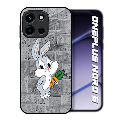 Cute Baby Bunny OnePlus Nord 6 Glass Back Cover Online