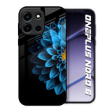 Half Blue Flower OnePlus Nord 6 Glass Back Cover Online