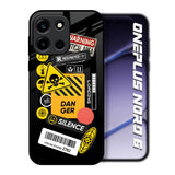 Danger Signs OnePlus Nord 6 Glass Back Cover Online