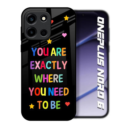 Magical Words OnePlus Nord 6 Glass Back Cover Online