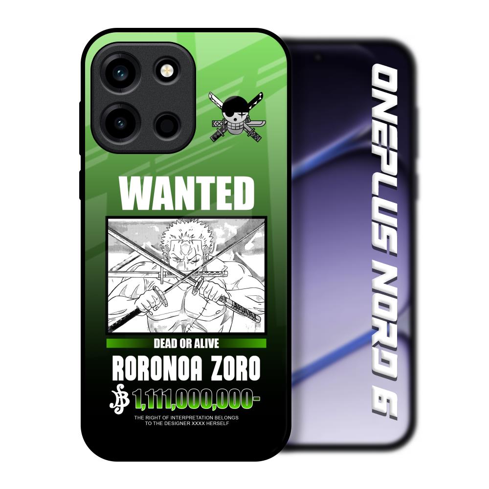 Zoro Wanted OnePlus Nord 6 Glass Back Cover Online