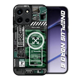 Green Camo Circuit OnePlus Nord 6 Glass Back Cover Online