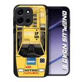 Yellow Racing Car OnePlus Nord 6 Glass Back Cover Online