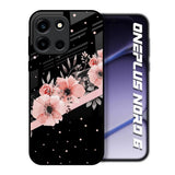 Floral Black Band OnePlus Nord 6 Glass Back Cover Online