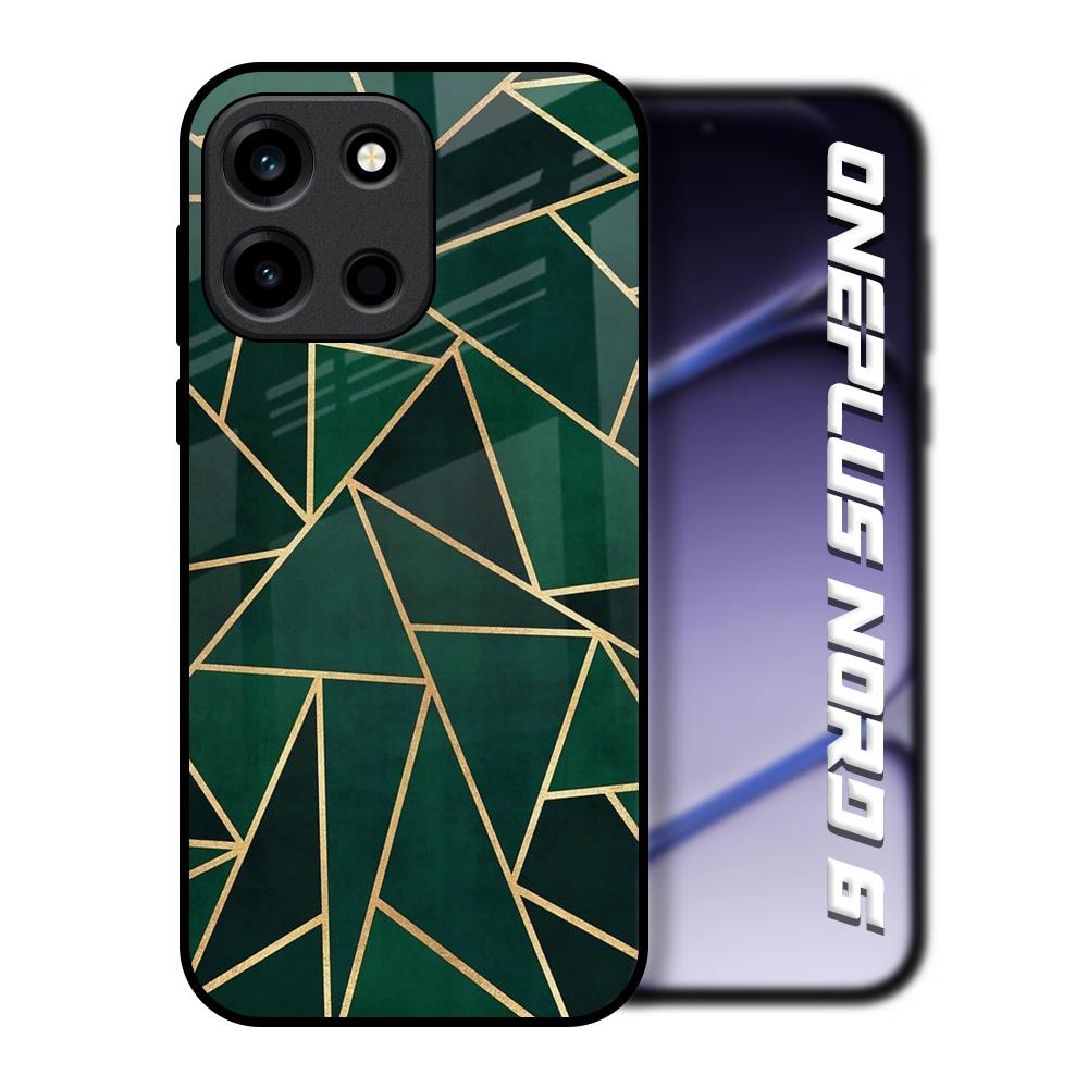 Abstract Green OnePlus Nord 6 Glass Back Cover Online