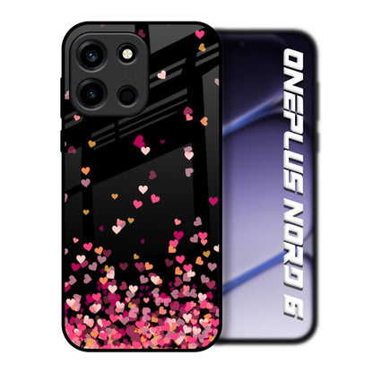 Heart Rain Fall OnePlus Nord 6 Glass Back Cover Online