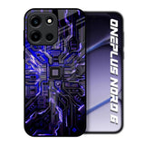 Techno Color Pattern OnePlus Nord 6 Glass Back Cover Online