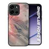 Pink And Grey Marble OnePlus Nord 6 Glass Back Cover Online