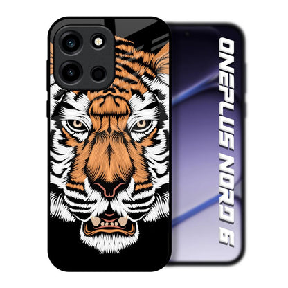 Angry Tiger OnePlus Nord 6 Glass Back Cover Online