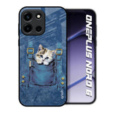 Kitty In Pocket OnePlus Nord 6 Glass Back Cover Online