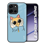 Adorable Cute Kitty OnePlus Nord 6 Glass Back Cover Online