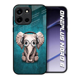 Adorable Baby Elephant OnePlus Nord 6 Glass Back Cover Online