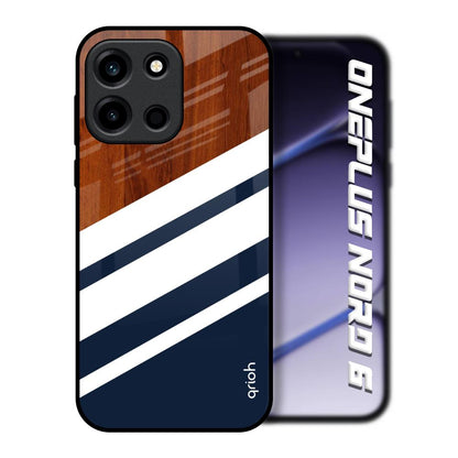 Bold Stripes OnePlus Nord 6 Glass Back Cover Online