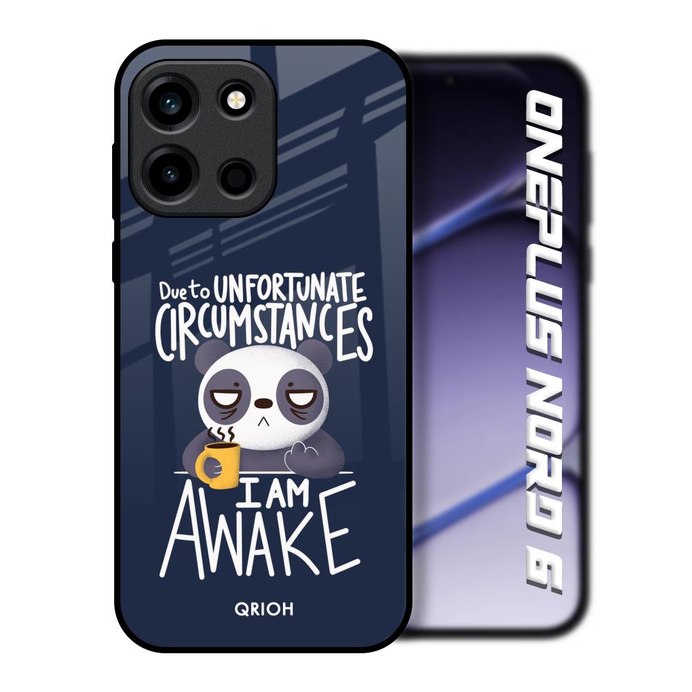 Struggling Panda OnePlus Nord 6 Glass Back Cover Online