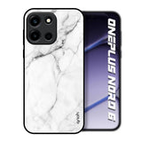 Modern White Marble OnePlus Nord 6 Glass Back Cover Online