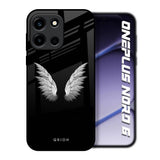 White Angel Wings OnePlus Nord 6 Glass Back Cover Online