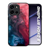 Blue & Red Smoke OnePlus Nord 6 Glass Back Cover Online
