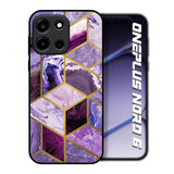 Purple Rhombus Marble OnePlus Nord 6 Glass Back Cover Online