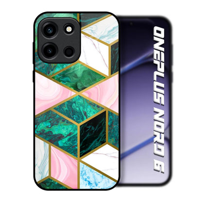 Seamless Green Marble OnePlus Nord 6 Glass Back Cover Online
