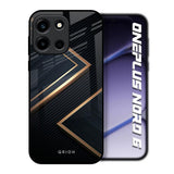 Sleek Golden & Navy OnePlus Nord 6 Glass Back Cover Online