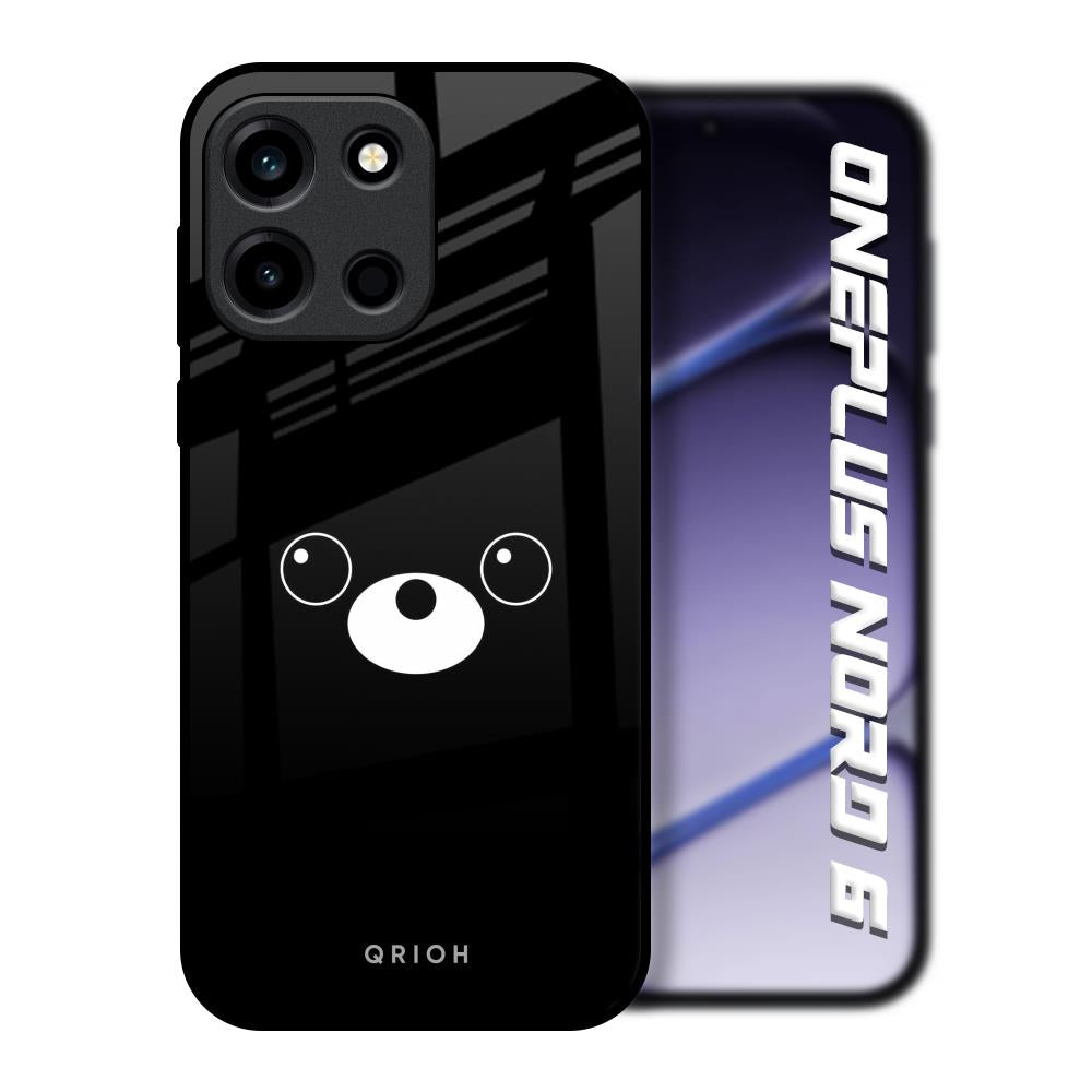 Cute Bear OnePlus Nord 6 Glass Back Cover Online