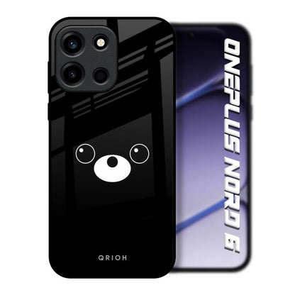 Cute Bear OnePlus Nord 6 Glass Back Cover Online