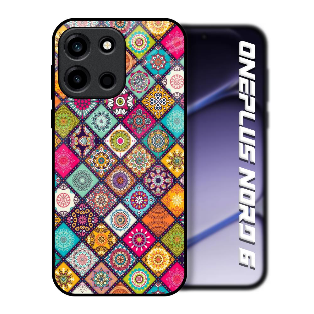 Multicolor Mandala OnePlus Nord 6 Glass Back Cover Online