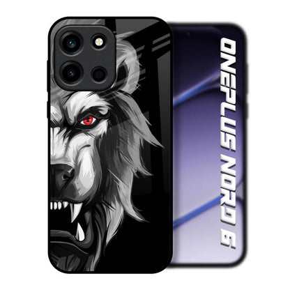 Wild Lion OnePlus Nord 6 Glass Back Cover Online