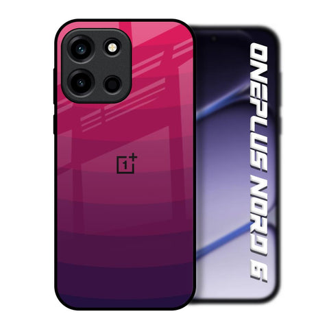 Wavy Pink Pattern OnePlus Nord 6 Glass Back Cover Online