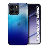 Blue Rhombus Pattern OnePlus Nord 6 Glass Back Cover Online