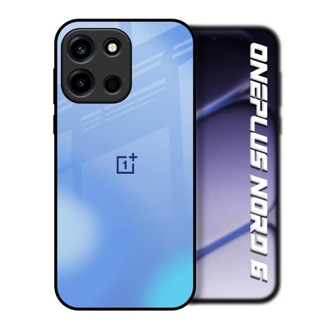 Vibrant Blue Texture OnePlus Nord 6 Glass Back Cover Online