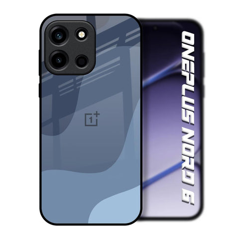 Navy Blue Ombre OnePlus Nord 6 Glass Back Cover Online